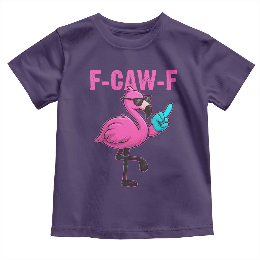 Funny F-Caw-F Flamingo Toddler T Shirt Adult Humor - Wonder Print Shop