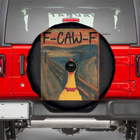 F Caw F Screaming Chicken Spare Tire Cover Funny Fawk Off Meme - Wonder Print Shop