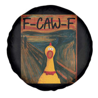 F Caw F Screaming Chicken Spare Tire Cover Funny Fawk Off Meme - Wonder Print Shop
