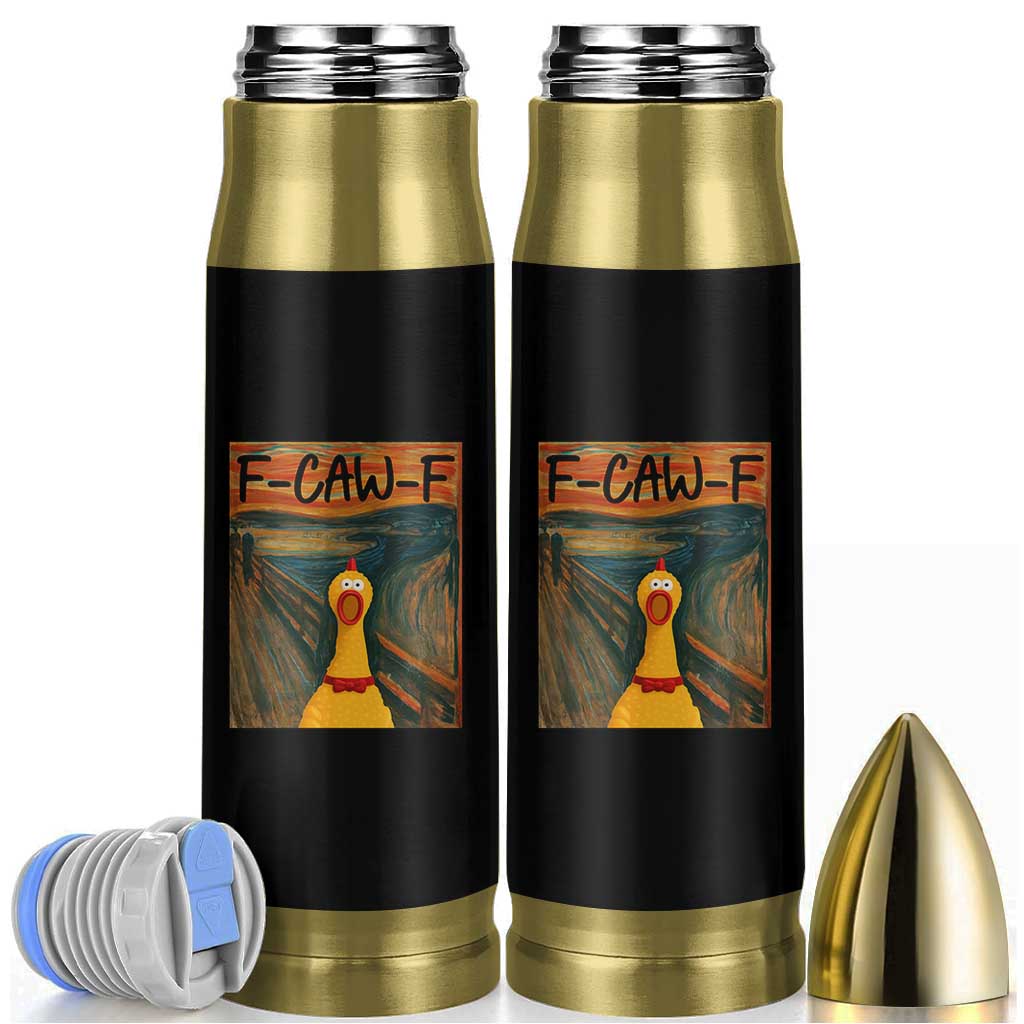 F Caw F Screaming Chicken Bullet Tumbler Funny Fawk Off Meme - Wonder Print Shop