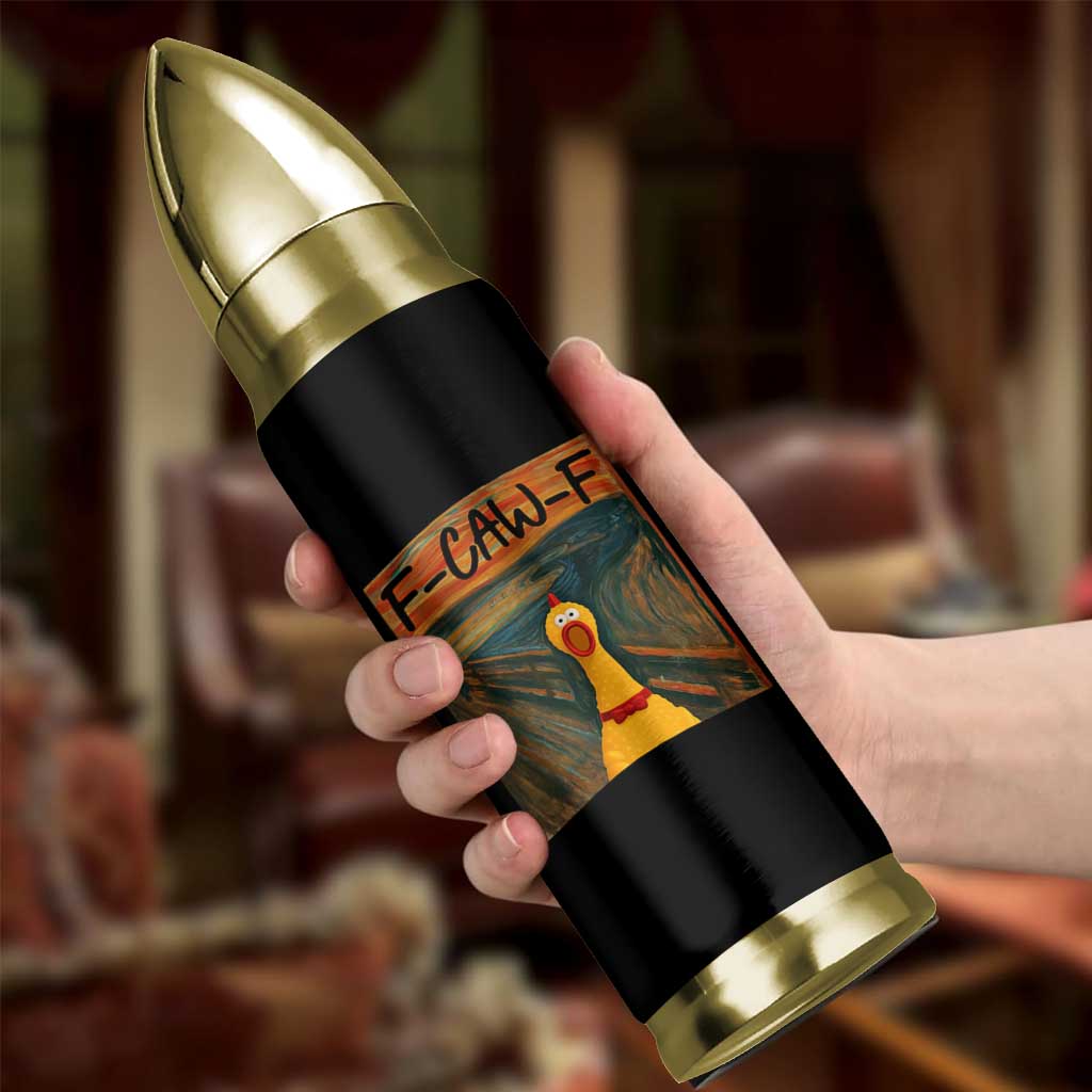 F Caw F Screaming Chicken Bullet Tumbler Funny Fawk Off Meme - Wonder Print Shop