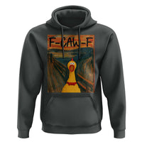 F Caw F Screaming Chicken Hoodie Funny Fawk Off Meme - Wonder Print Shop