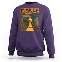 F Caw F Screaming Chicken Sweatshirt Funny Fawk Off Meme - Wonder Print Shop