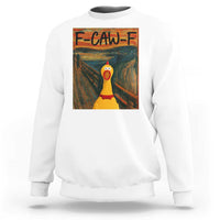 F Caw F Screaming Chicken Sweatshirt Funny Fawk Off Meme - Wonder Print Shop