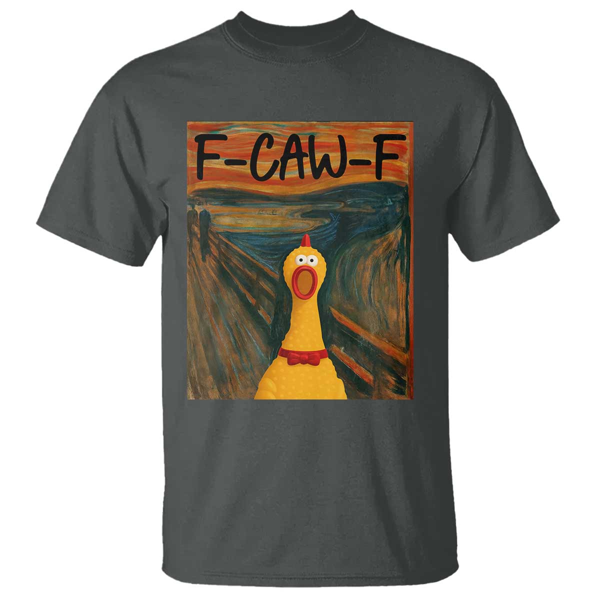 F Caw F Screaming Chicken T Shirt Funny Fawk Off Meme - Wonder Print Shop
