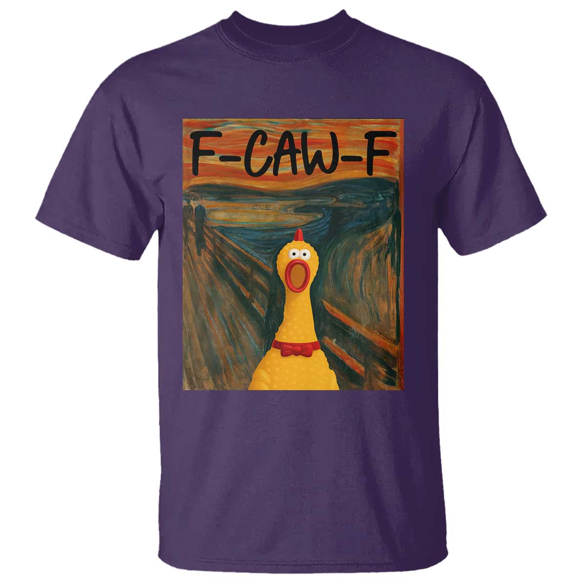 F Caw F Screaming Chicken T Shirt Funny Fawk Off Meme - Wonder Print Shop
