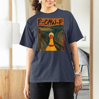 F Caw F Screaming Chicken T Shirt For Women Funny Fawk Off Meme - Wonder Print Shop