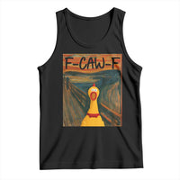 F Caw F Screaming Chicken Tank Top Funny Fawk Off Meme - Wonder Print Shop