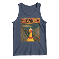 F Caw F Screaming Chicken Tank Top Funny Fawk Off Meme - Wonder Print Shop