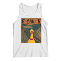 F Caw F Screaming Chicken Tank Top Funny Fawk Off Meme - Wonder Print Shop