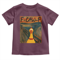 F Caw F Screaming Chicken Toddler T Shirt Funny Fawk Off Meme - Wonder Print Shop