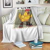 F Caw F Screaming Chicken Throw Blanket Metal Heavy Punk Rock Music - Wonder Print Shop
