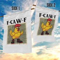 F Caw F Screaming Chicken Garden Flag Metal Heavy Punk Rock Music - Wonder Print Shop