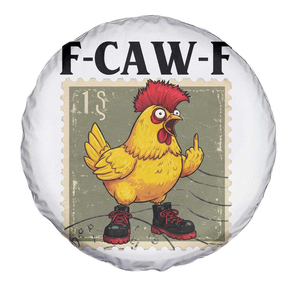 F Caw F Screaming Chicken Spare Tire Cover Metal Heavy Punk Rock Music - Wonder Print Shop