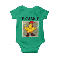 F Caw F Screaming Chicken Baby Onesie Metal Heavy Punk Rock Music - Wonder Print Shop