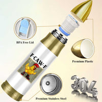 F Caw F Screaming Chicken Bullet Tumbler Metal Heavy Punk Rock Music - Wonder Print Shop
