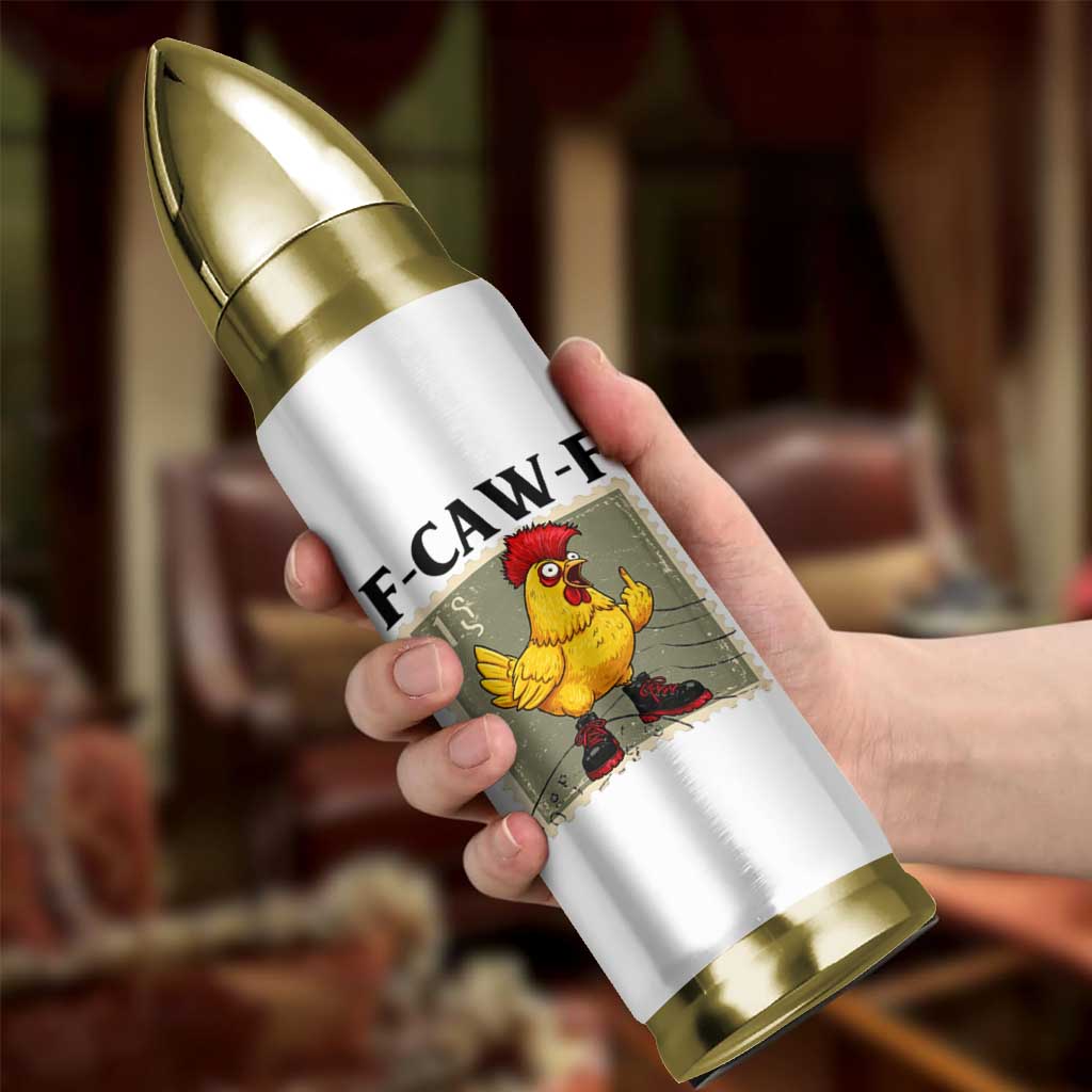 F Caw F Screaming Chicken Bullet Tumbler Metal Heavy Punk Rock Music - Wonder Print Shop