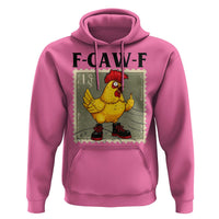 F Caw F Screaming Chicken Hoodie Metal Heavy Punk Rock Music - Wonder Print Shop