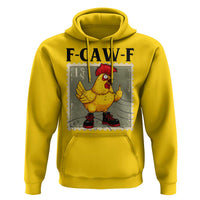 F Caw F Screaming Chicken Hoodie Metal Heavy Punk Rock Music - Wonder Print Shop
