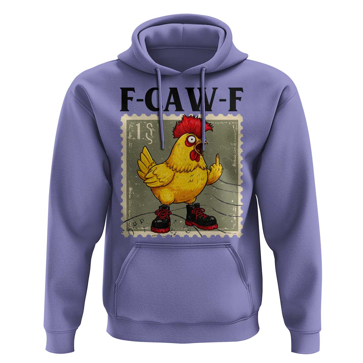 F Caw F Screaming Chicken Hoodie Metal Heavy Punk Rock Music - Wonder Print Shop