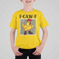 F Caw F Screaming Chicken T Shirt For Kid Metal Heavy Punk Rock Music - Wonder Print Shop