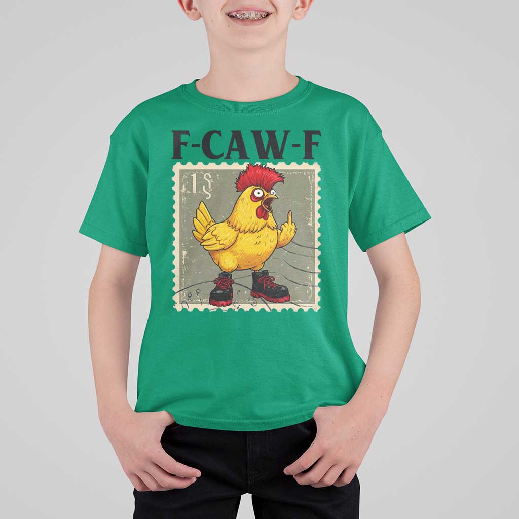 F Caw F Screaming Chicken T Shirt For Kid Metal Heavy Punk Rock Music - Wonder Print Shop