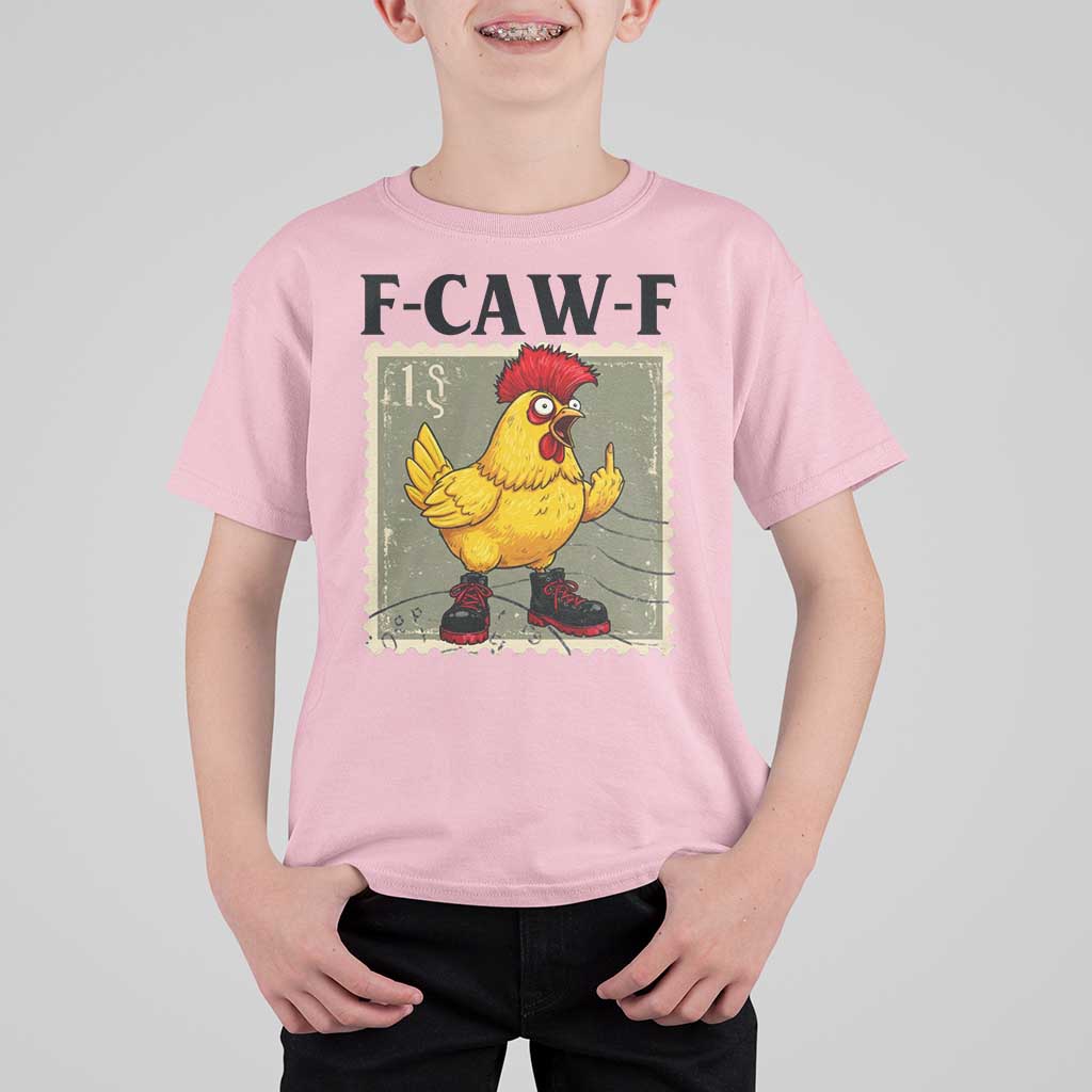 F Caw F Screaming Chicken T Shirt For Kid Metal Heavy Punk Rock Music - Wonder Print Shop
