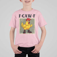 F Caw F Screaming Chicken T Shirt For Kid Metal Heavy Punk Rock Music - Wonder Print Shop