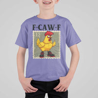 F Caw F Screaming Chicken T Shirt For Kid Metal Heavy Punk Rock Music - Wonder Print Shop