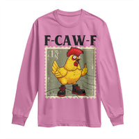 F Caw F Screaming Chicken Long Sleeve Shirt Metal Heavy Punk Rock Music - Wonder Print Shop