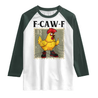 F Caw F Screaming Chicken Raglan Shirt Metal Heavy Punk Rock Music - Wonder Print Shop