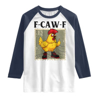 F Caw F Screaming Chicken Raglan Shirt Metal Heavy Punk Rock Music - Wonder Print Shop