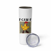 F Caw F Screaming Chicken Skinny Tumbler Metal Heavy Punk Rock Music - Wonder Print Shop