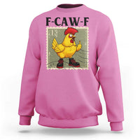 F Caw F Screaming Chicken Sweatshirt Metal Heavy Punk Rock Music - Wonder Print Shop