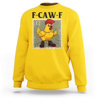 F Caw F Screaming Chicken Sweatshirt Metal Heavy Punk Rock Music - Wonder Print Shop