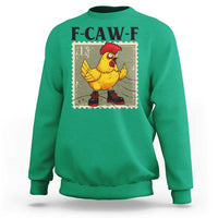 F Caw F Screaming Chicken Sweatshirt Metal Heavy Punk Rock Music - Wonder Print Shop