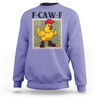 F Caw F Screaming Chicken Sweatshirt Metal Heavy Punk Rock Music - Wonder Print Shop