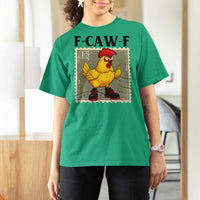 F Caw F Screaming Chicken T Shirt For Women Metal Heavy Punk Rock Music - Wonder Print Shop