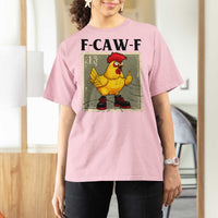 F Caw F Screaming Chicken T Shirt For Women Metal Heavy Punk Rock Music - Wonder Print Shop