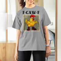 F Caw F Screaming Chicken T Shirt For Women Metal Heavy Punk Rock Music - Wonder Print Shop
