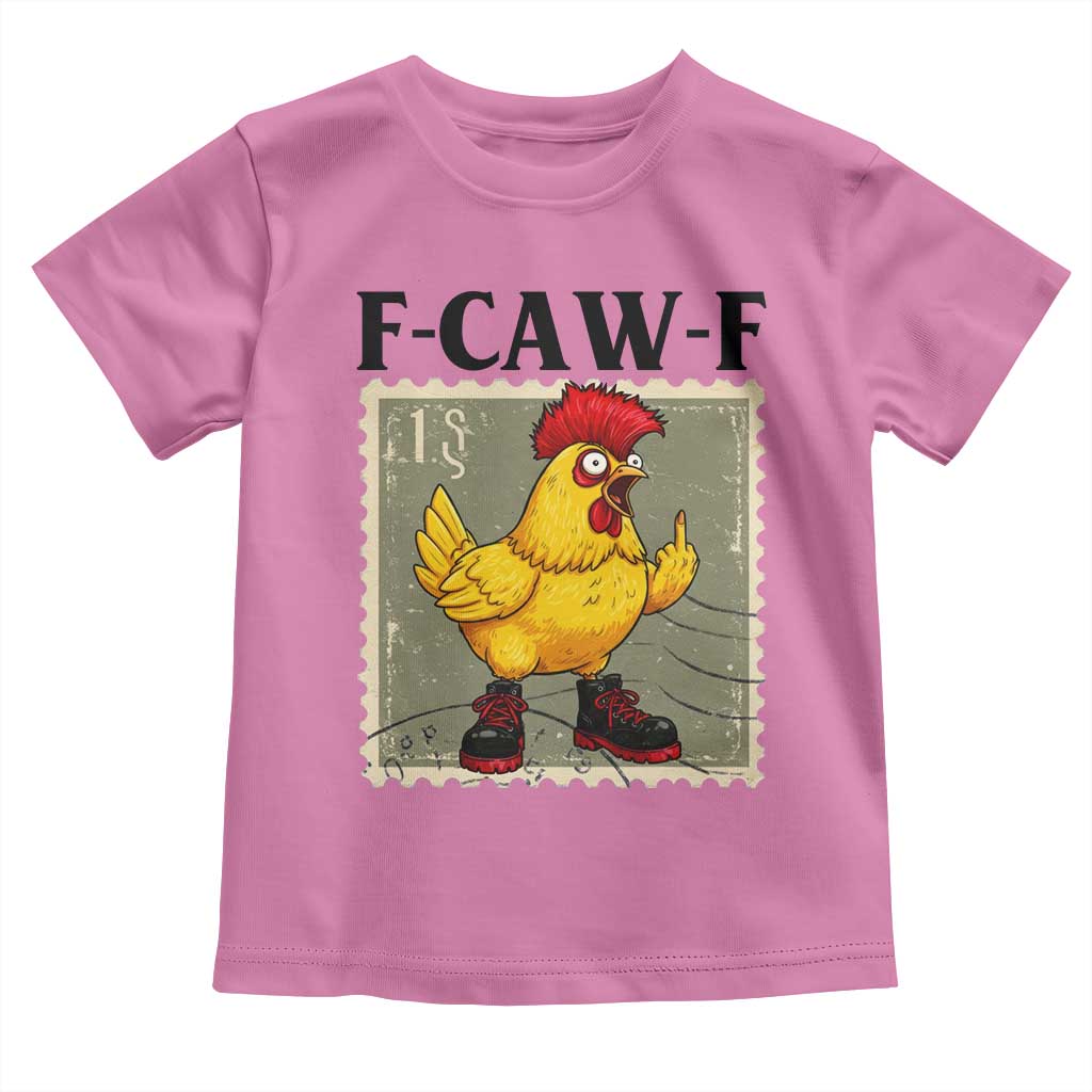 F Caw F Screaming Chicken Toddler T Shirt Metal Heavy Punk Rock Music - Wonder Print Shop