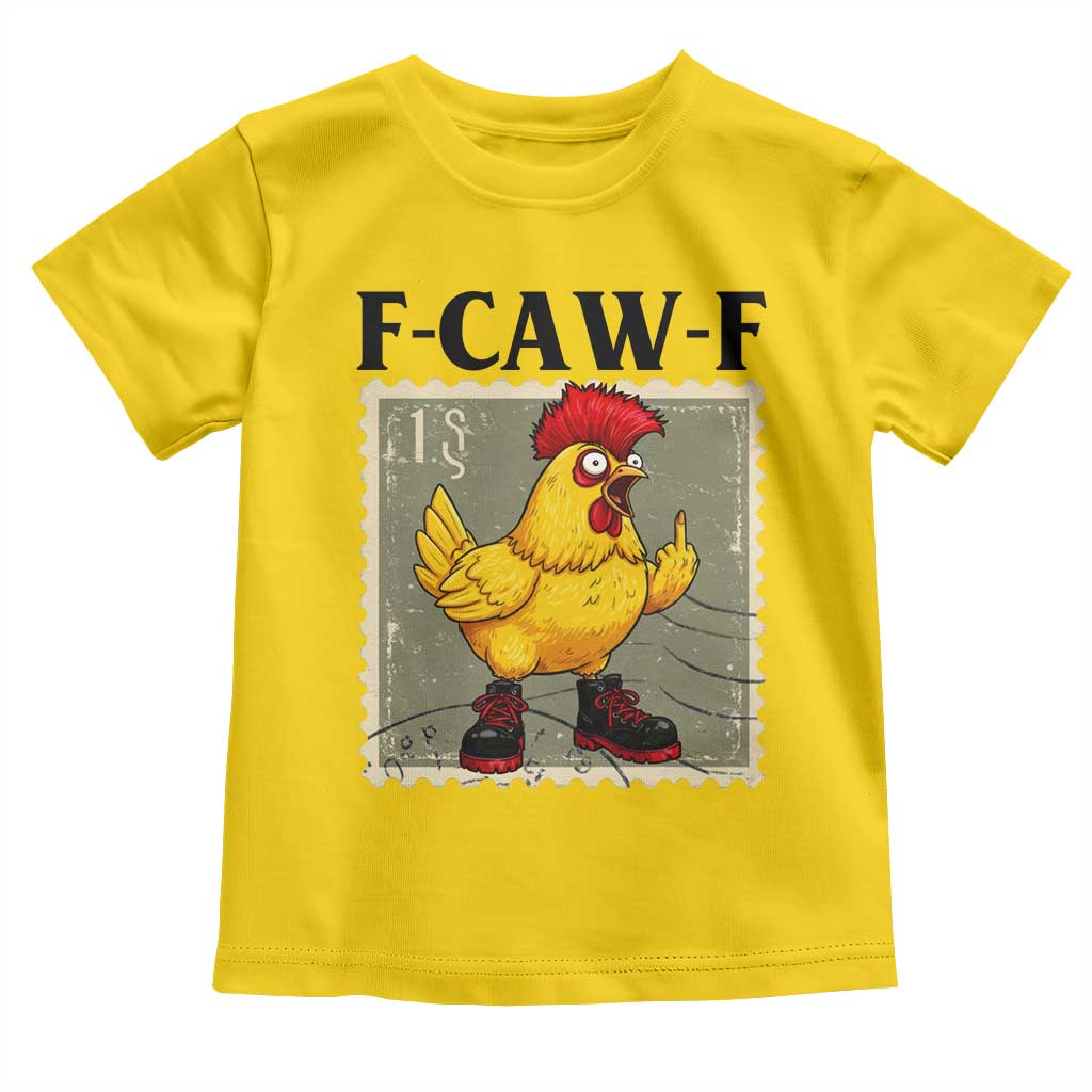 F Caw F Screaming Chicken Toddler T Shirt Metal Heavy Punk Rock Music - Wonder Print Shop
