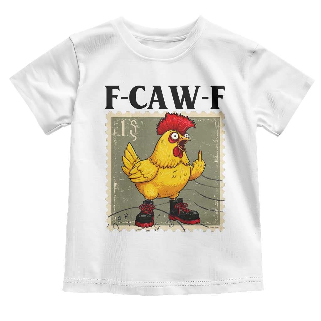 F Caw F Screaming Chicken Toddler T Shirt Metal Heavy Punk Rock Music - Wonder Print Shop