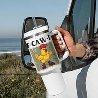 F Caw F Screaming Chicken Tumbler With Handle Metal Heavy Punk Rock Music - Wonder Print Shop