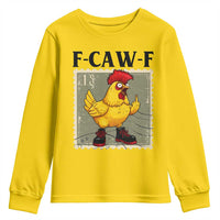 F Caw F Screaming Chicken Youth Sweatshirt Metal Heavy Punk Rock Music - Wonder Print Shop