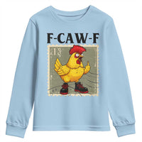 F Caw F Screaming Chicken Youth Sweatshirt Metal Heavy Punk Rock Music - Wonder Print Shop