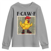 F Caw F Screaming Chicken Youth Sweatshirt Metal Heavy Punk Rock Music - Wonder Print Shop