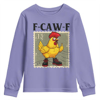 F Caw F Screaming Chicken Youth Sweatshirt Metal Heavy Punk Rock Music - Wonder Print Shop
