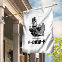 F Caw F Screaming Chicken Garden Flag Metal Heavy Punk Rock Music Lovers - Wonder Print Shop