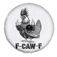 F Caw F Screaming Chicken Spare Tire Cover Metal Heavy Punk Rock Music Lovers - Wonder Print Shop